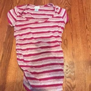 Short sleeve maternity shirt